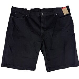NWT Levi's 469 Loose Fit Men's Shorts Sz 52 Black Denim Jean Shorts Big & Tall